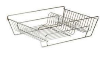 ESCORREDOR PRATOS 42X32CM INOX